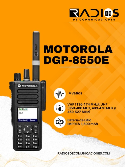Radio de Comunicación Motorola DGP-8550E